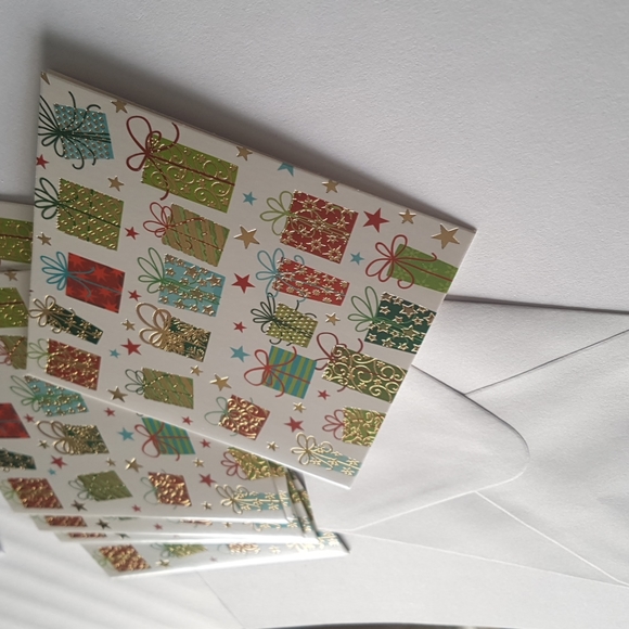 🎅🏼16 Pcs Blank Happy Birthday Card Christmas Cards Cartes de Noël fête 4.5x4.5 - Picture 1 of 8